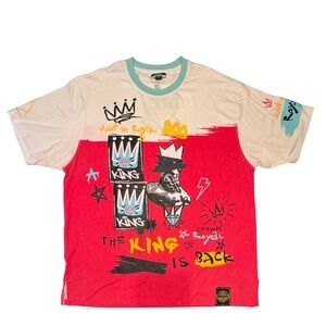 KING Graphic T-Shirt One Color One Nation 3XL Tee Graffiti‎ Hip Hop Streetwear